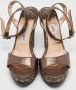 Jimmy Choo Pre-owned Leather sandals Gray Dames - Thumbnail 3