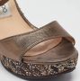 Jimmy Choo Pre-owned Leather sandals Gray Dames - Thumbnail 7