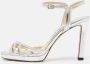 Jimmy Choo Pre-owned Leather sandals Gray Dames - Thumbnail 2