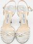 Jimmy Choo Pre-owned Leather sandals Gray Dames - Thumbnail 3