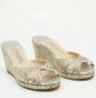 Jimmy Choo Pre-owned Leather sandals Gray Dames - Thumbnail 2