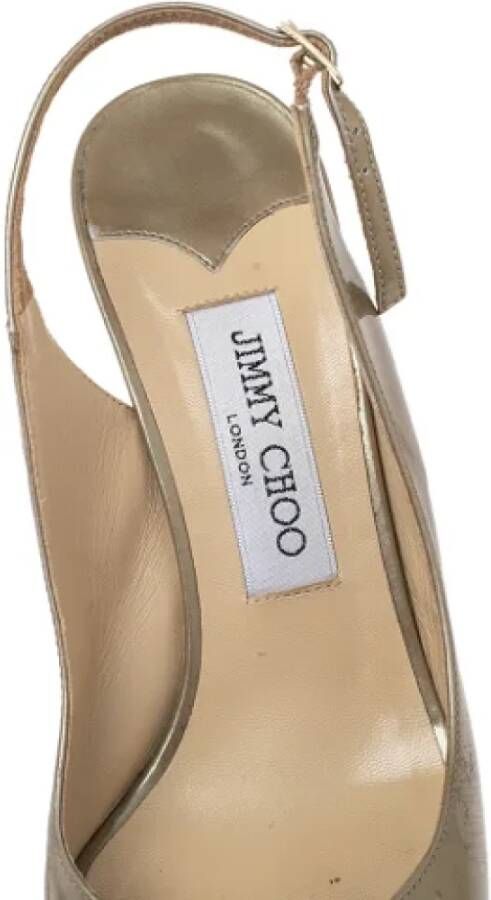 Jimmy Choo Pre-owned Leather sandals Green Dames