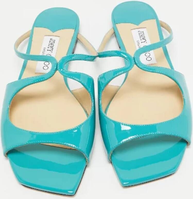 Jimmy Choo Pre-owned Leather sandals Green Dames