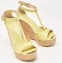 Jimmy Choo Pre-owned Leather sandals Green Dames - Thumbnail 4