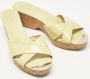 Jimmy Choo Pre-owned Leather sandals Green Dames - Thumbnail 4