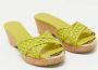 Jimmy Choo Pre-owned Leather sandals Green Dames - Thumbnail 4