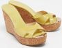 Jimmy Choo Pre-owned Leather sandals Green Dames - Thumbnail 4