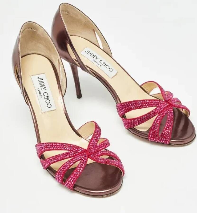 Jimmy Choo Pre-owned Leather sandals Multicolor Dames