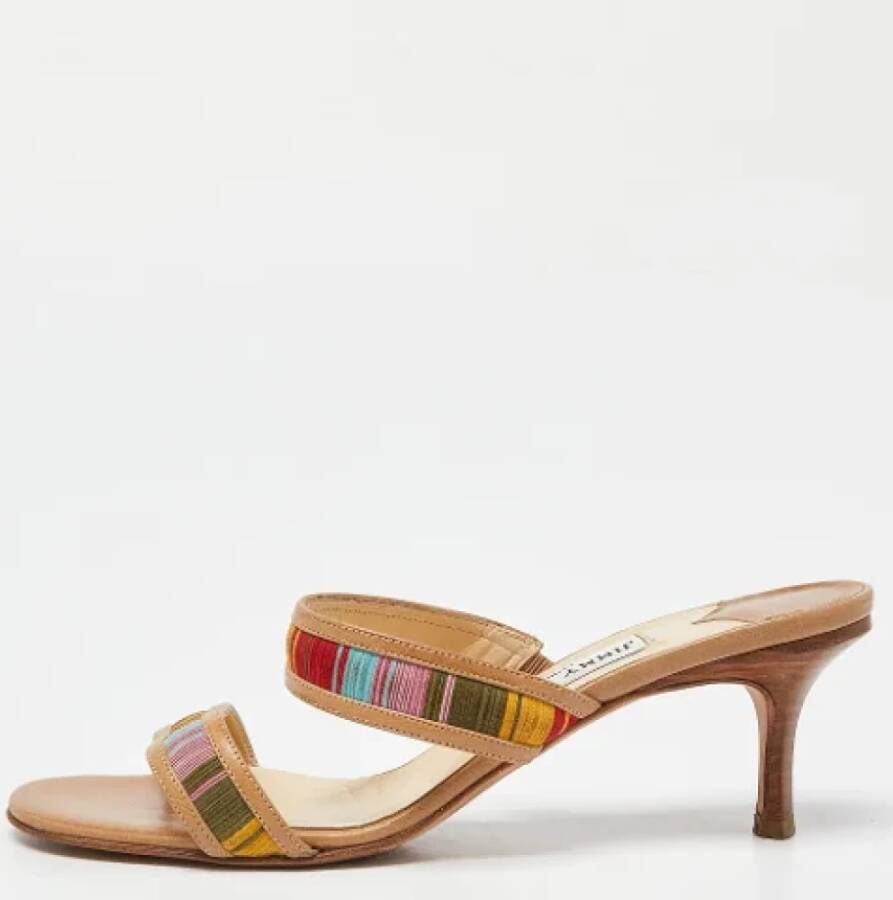 Jimmy Choo Pre-owned Leather sandals Multicolor Dames