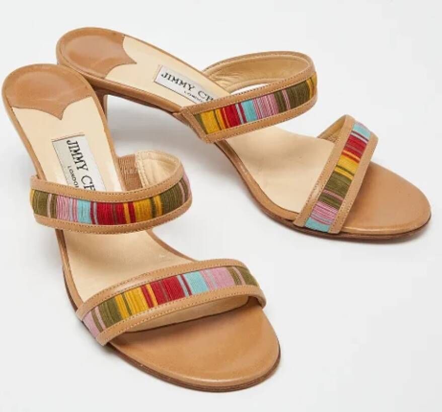 Jimmy Choo Pre-owned Leather sandals Multicolor Dames