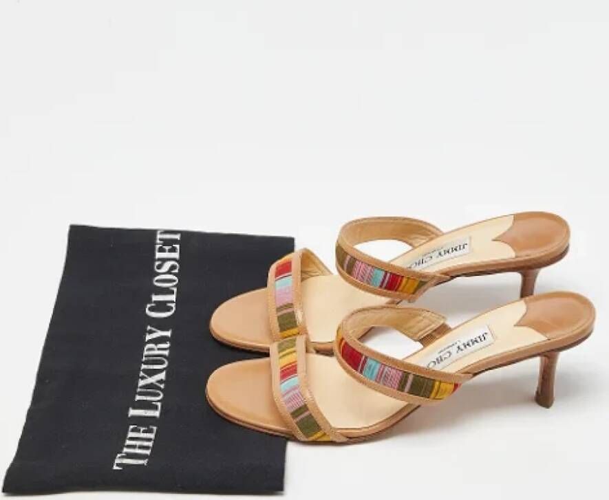 Jimmy Choo Pre-owned Leather sandals Multicolor Dames