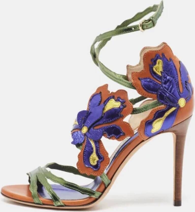 Jimmy Choo Pre-owned Leather sandals Multicolor Dames