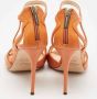 Jimmy Choo Pre-owned Leather sandals Orange Dames - Thumbnail 3