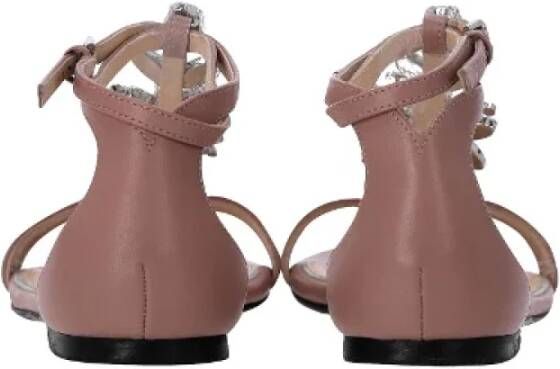 Jimmy Choo Pre-owned Leather sandals Pink Dames