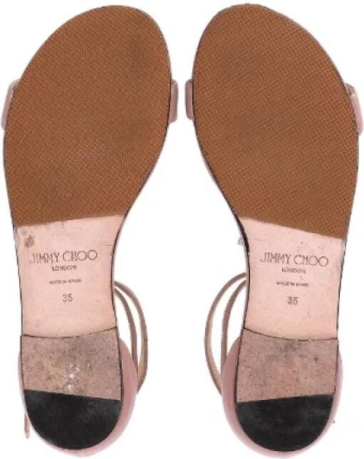 Jimmy Choo Pre-owned Leather sandals Pink Dames