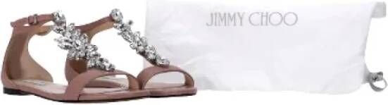 Jimmy Choo Pre-owned Leather sandals Pink Dames