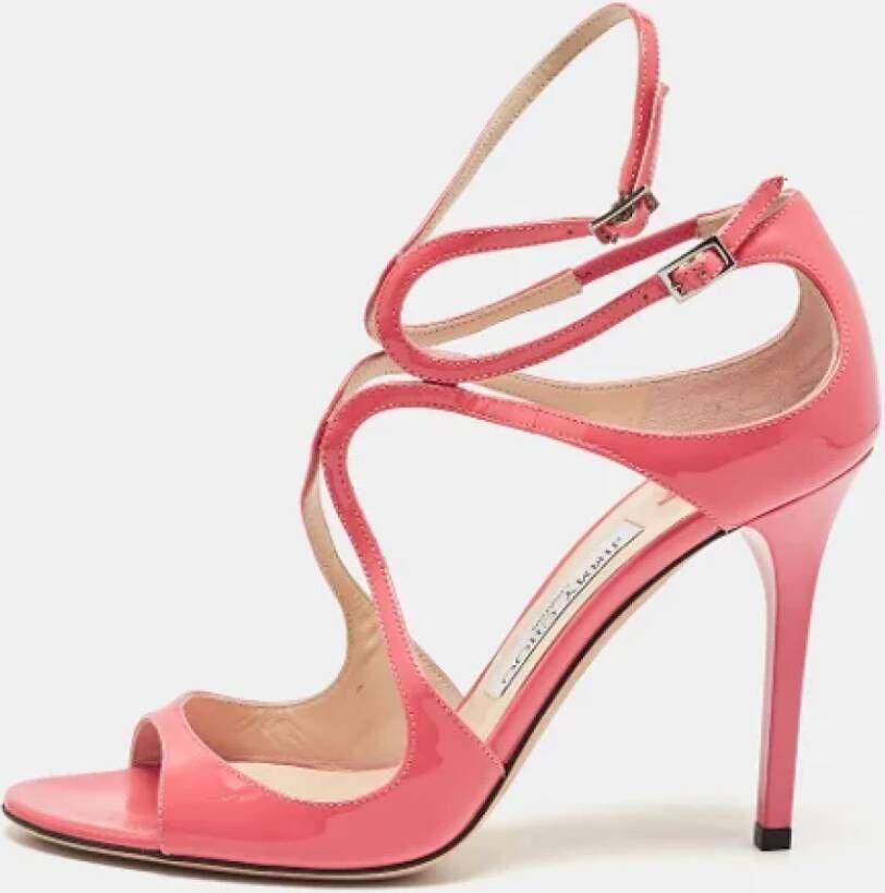 Jimmy Choo Pre-owned Leather sandals Pink Dames