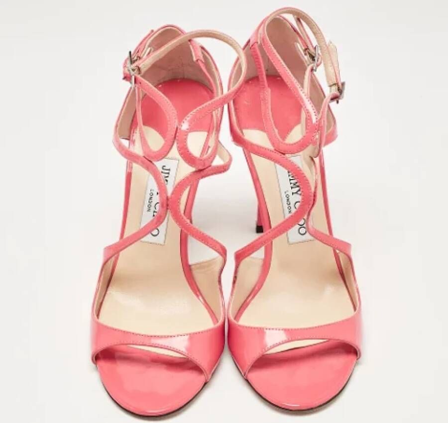 Jimmy Choo Pre-owned Leather sandals Pink Dames