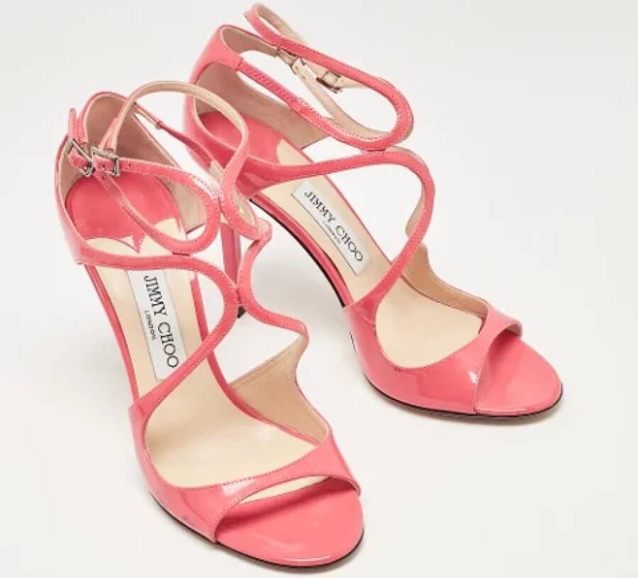 Jimmy Choo Pre-owned Leather sandals Pink Dames