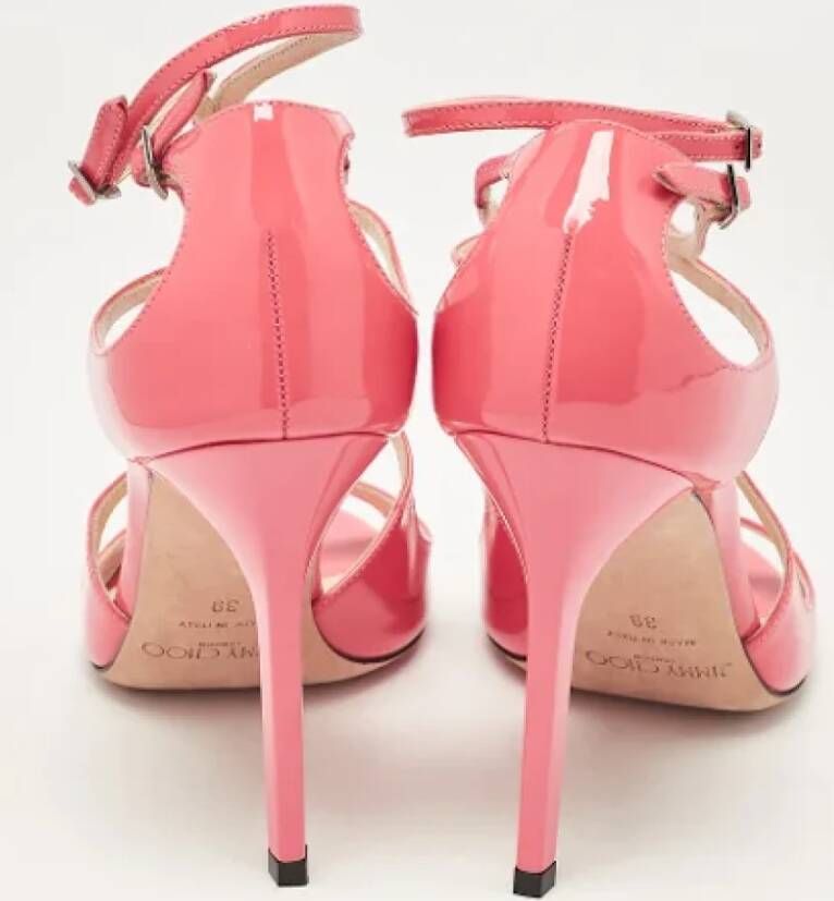 Jimmy Choo Pre-owned Leather sandals Pink Dames