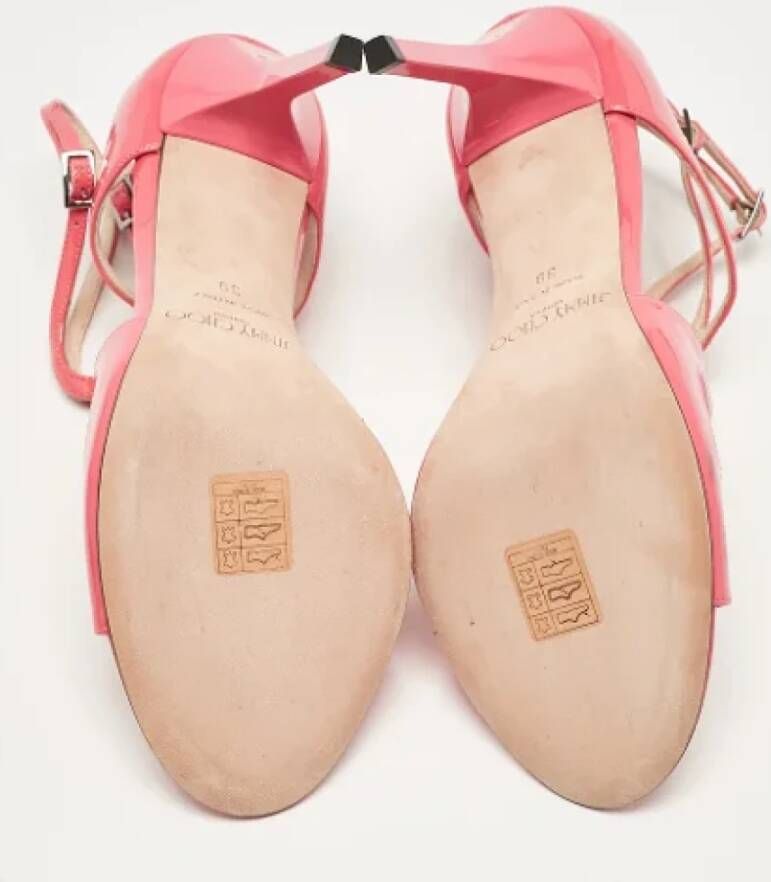 Jimmy Choo Pre-owned Leather sandals Pink Dames