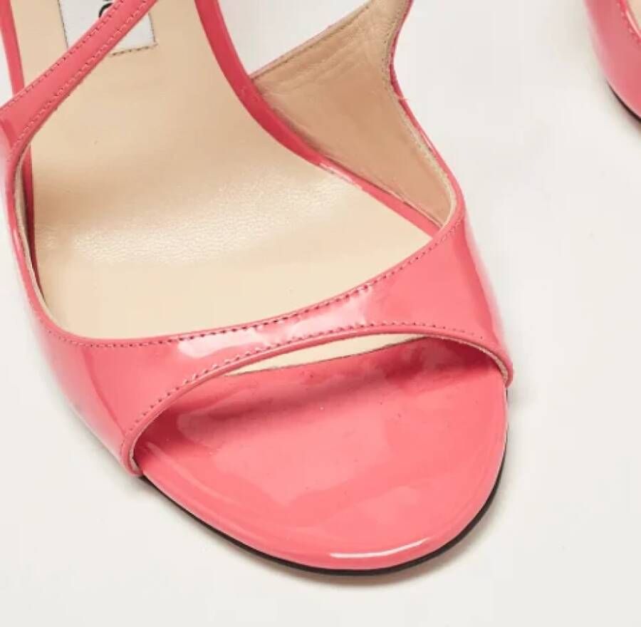 Jimmy Choo Pre-owned Leather sandals Pink Dames