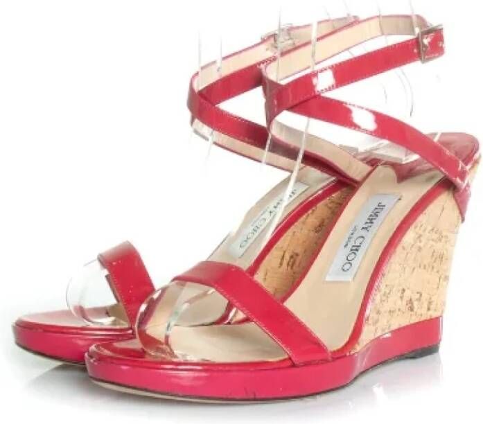 Jimmy Choo Pre-owned Leather sandals Pink Dames