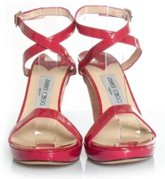 Jimmy Choo Pre-owned Leather sandals Pink Dames