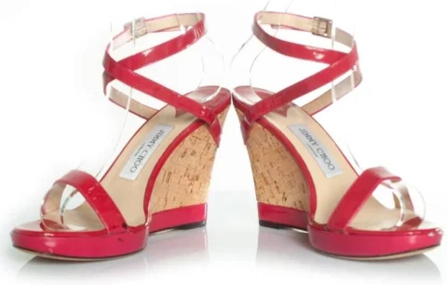 Jimmy Choo Pre-owned Leather sandals Pink Dames