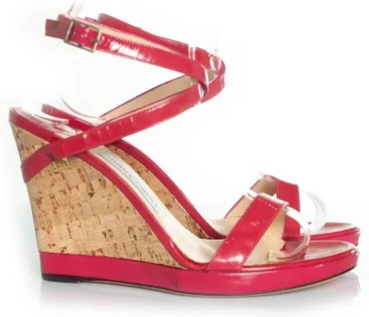 Jimmy Choo Pre-owned Leather sandals Pink Dames