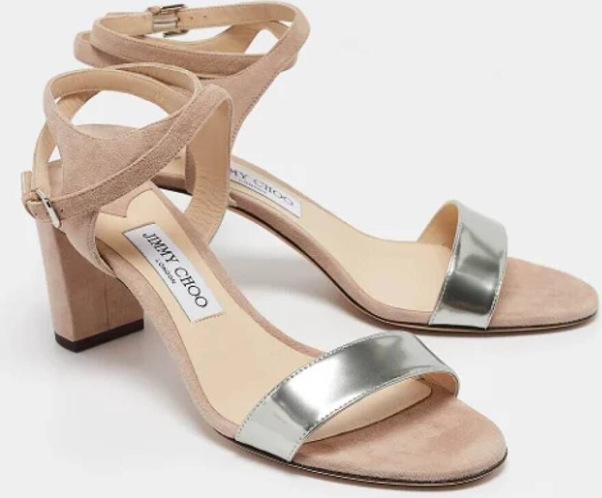 Jimmy Choo Pre-owned Leather sandals Pink Dames