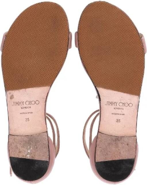 Jimmy Choo Pre-owned Leather sandals Pink Dames