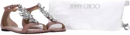 Jimmy Choo Pre-owned Leather sandals Pink Dames