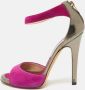 Jimmy Choo Pre-owned Leather sandals Purple Dames - Thumbnail 2