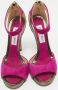 Jimmy Choo Pre-owned Leather sandals Purple Dames - Thumbnail 3