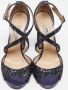 Jimmy Choo Pre-owned Leather sandals Purple Dames - Thumbnail 3