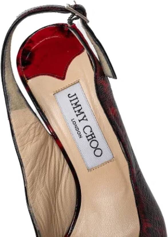 Jimmy Choo Pre-owned Leather sandals Red Dames