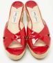 Jimmy Choo Pre-owned Leather sandals Red Dames - Thumbnail 3