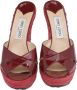 Jimmy Choo Pre-owned Leather sandals Red Dames - Thumbnail 2