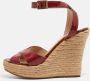 Jimmy Choo Pre-owned Leather sandals Red Dames - Thumbnail 2