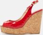 Jimmy Choo Pre-owned Leather sandals Red Dames - Thumbnail 2