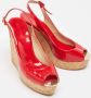 Jimmy Choo Pre-owned Leather sandals Red Dames - Thumbnail 4