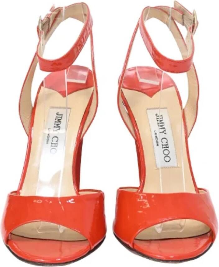 Jimmy Choo Pre-owned Leather sandals Red Dames