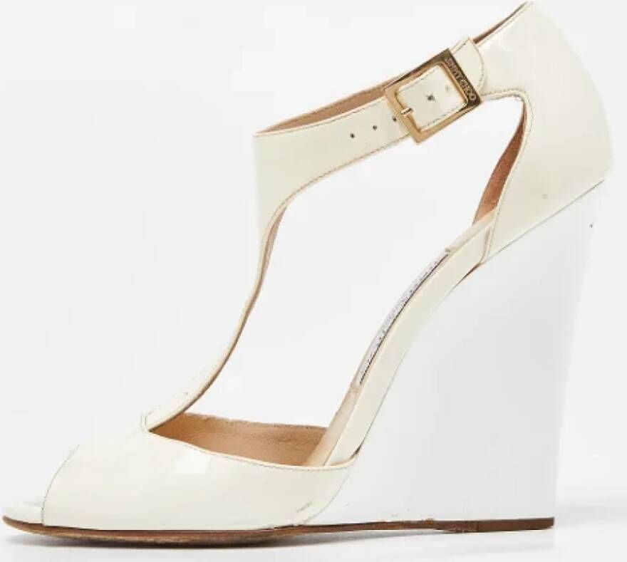 Jimmy Choo Pre-owned Leather sandals White Dames