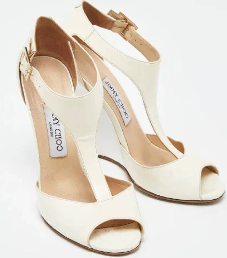 Jimmy Choo Pre-owned Leather sandals White Dames