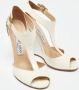 Jimmy Choo Pre-owned Leather sandals White Dames - Thumbnail 4