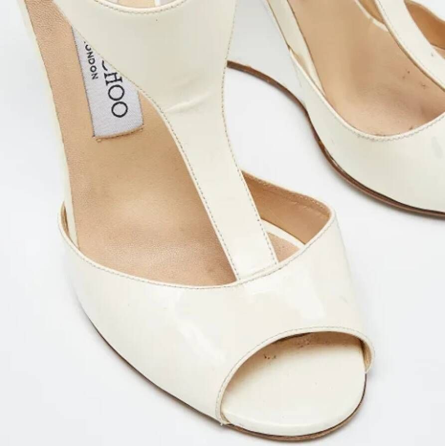 Jimmy Choo Pre-owned Leather sandals White Dames