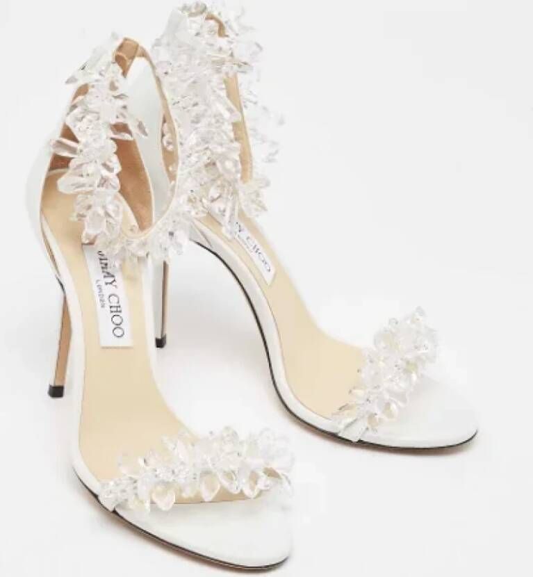 Jimmy Choo Pre-owned Leather sandals White Dames