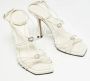 Jimmy Choo Pre-owned Leather sandals White Dames - Thumbnail 4