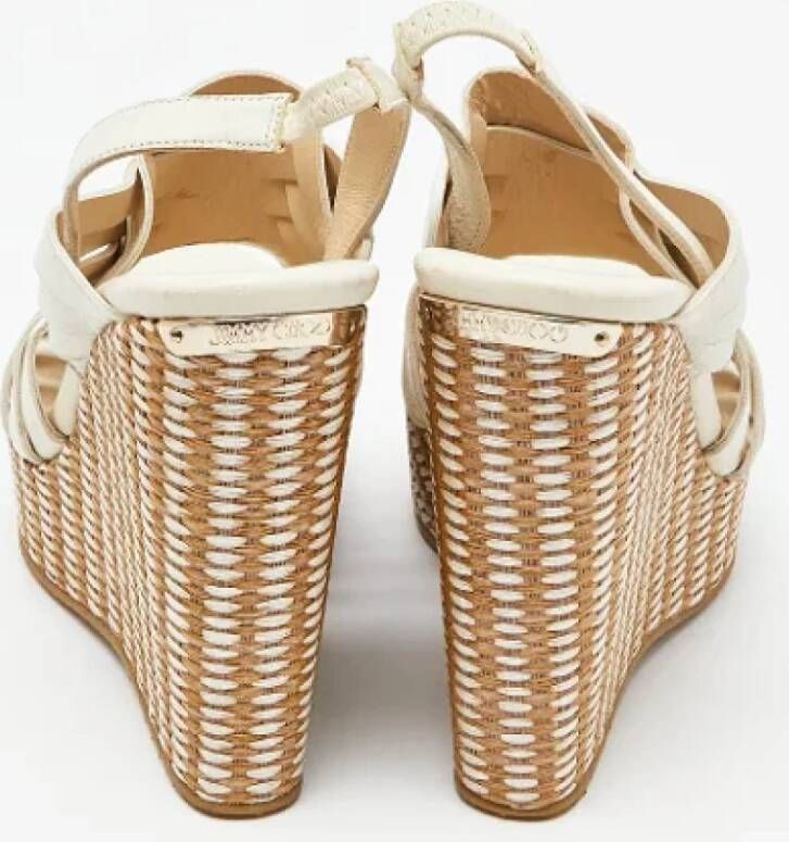 Jimmy Choo Pre-owned Leather sandals White Dames